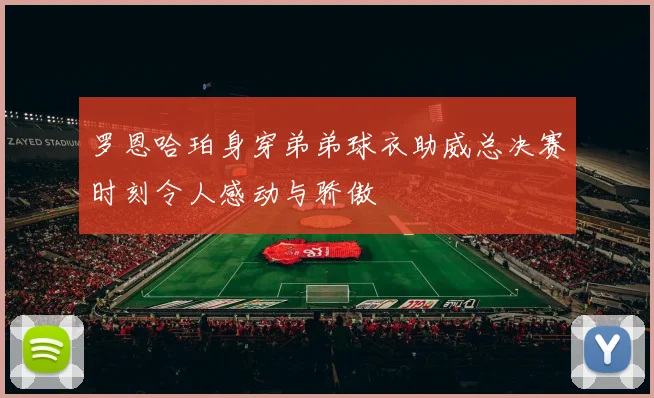 罗恩哈珀身穿弟弟球衣助威总决赛时刻令人感动与骄傲